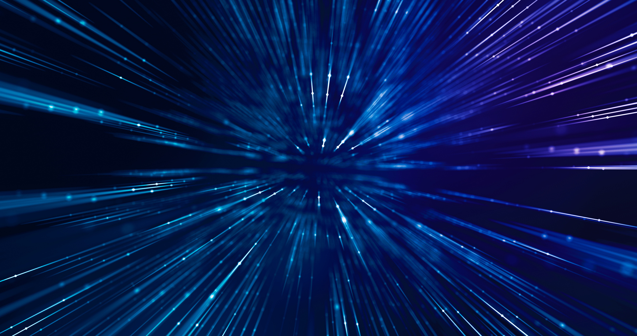 Data tunnel traveling at high speed. Abstract background for